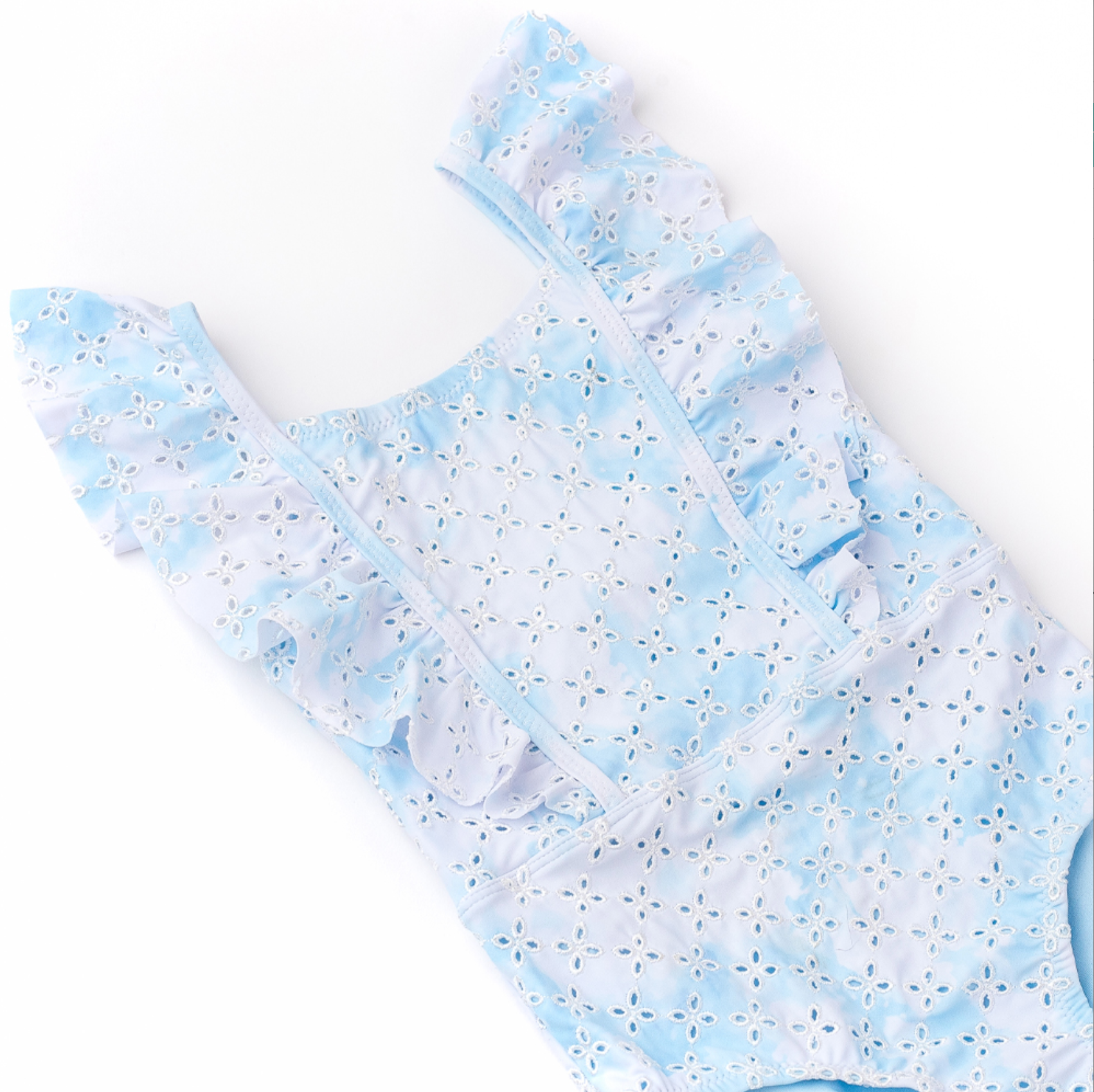 Eyelet Ruffle Swimsuit